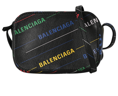 Everyday Camera Bag, £350, Handbags, Black, Leather, Front view